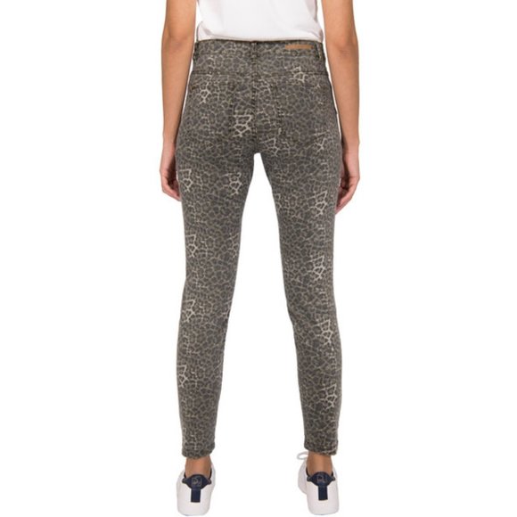 NWT b.young Leopard Print Pants - Picture 3 of 7